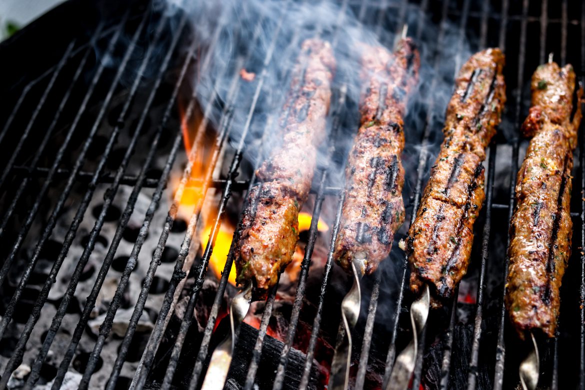 Türkisher Kebab auf dem Grill