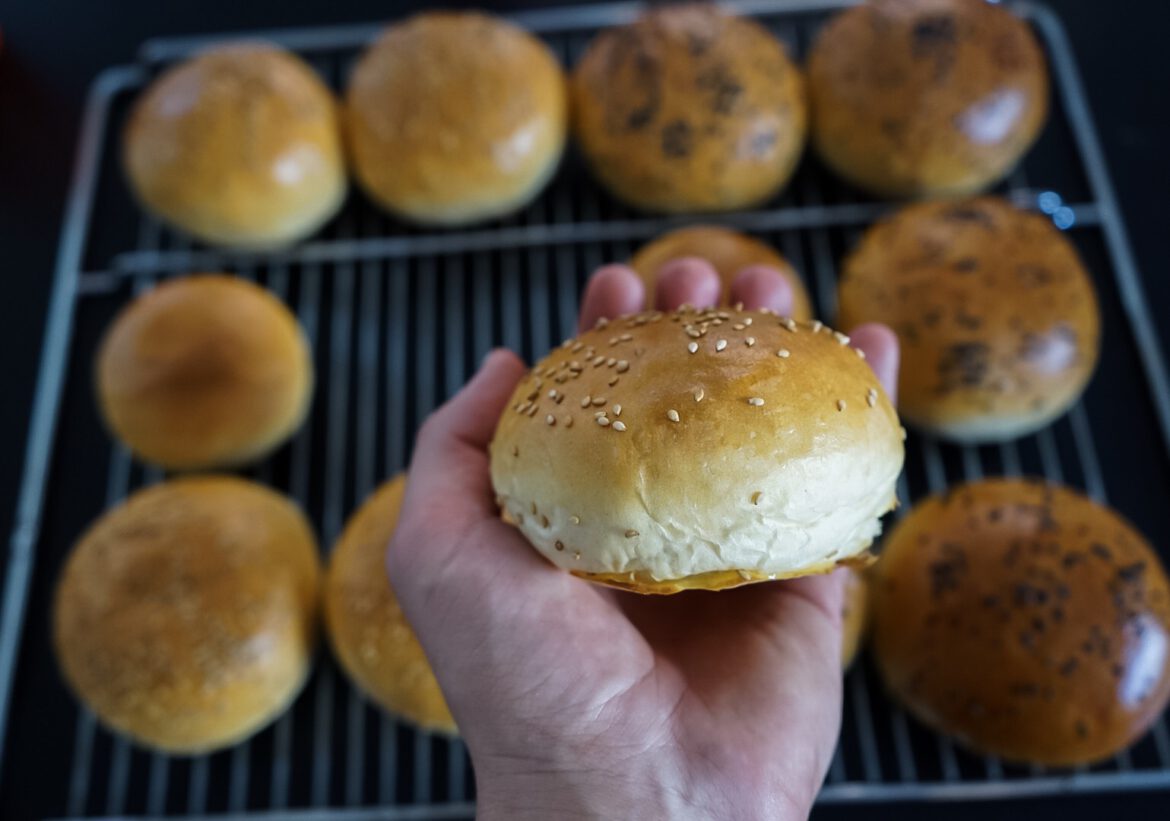 Brioche Burger Buns / Hamburgerbrötchen